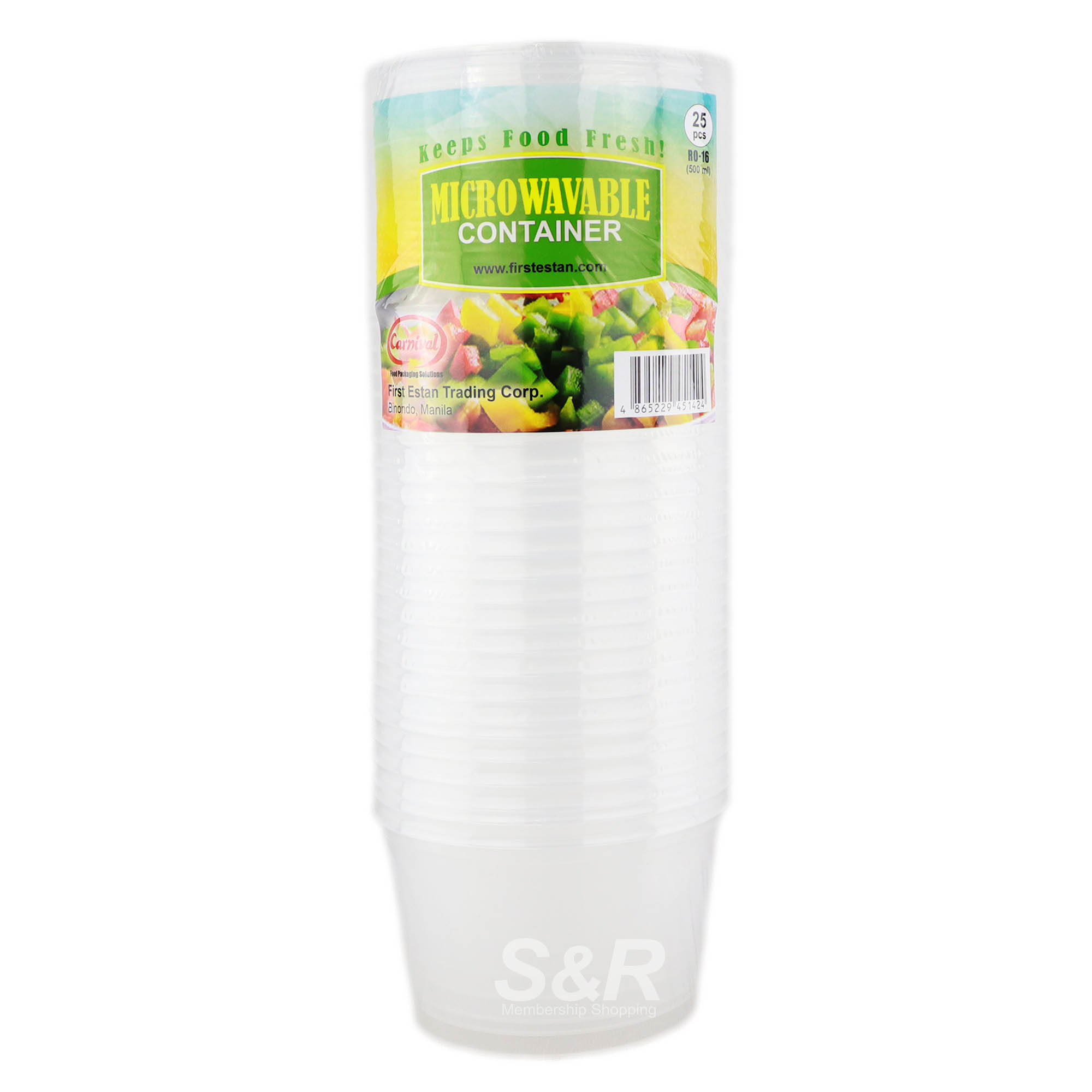 Carnival Food Container 500mL 25pcs